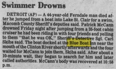 Candles (Blue Boat Inn) - Aug 1981 Drowning Near Dock